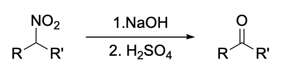 General scheme for the Nef reaction.