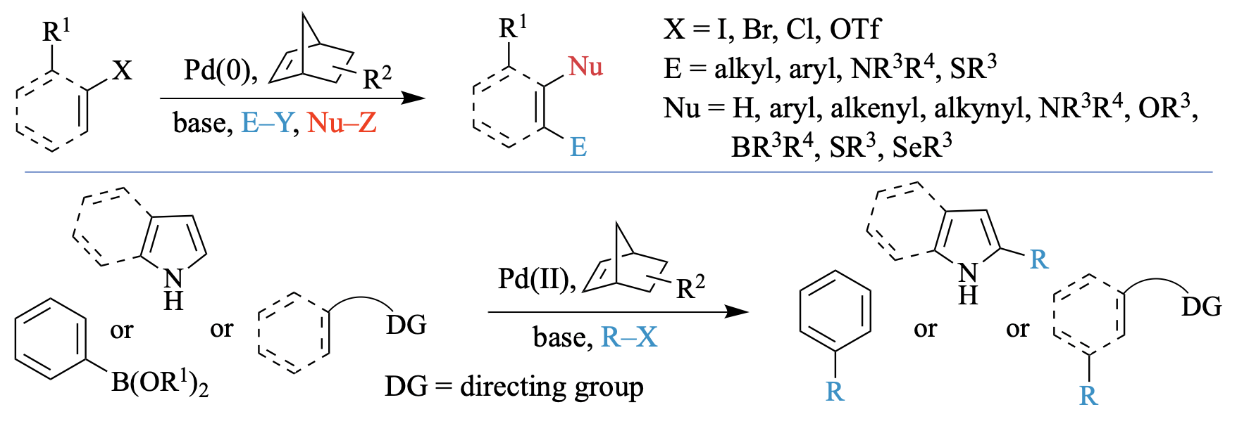 Catellani-Type Reactions: Palladium-Catalyzed C−H Functionalizations Mediated by Norbornenes